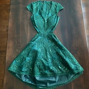My Michelle emerald green sparkly dress